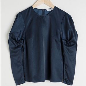 & Other Stories long sleeve puff blouse